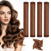 Heatless Curling Set – Heatless Curls Overnight Set for Women, Soft Hair Curlers to Sleep In, Jumbo No Heat Hair Curlers Set